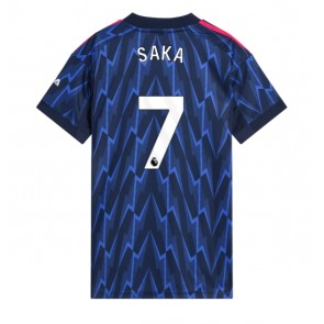 Arsenal Bukayo Saka #7 Segunda Equipación Mujer 2025-26 Manga Corta